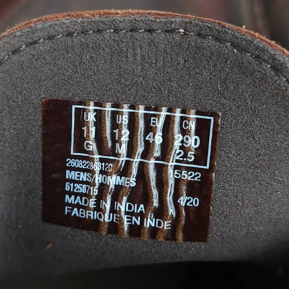 Clarks Bushacre II Beeswax Brown Leather Desert Chukka Boot Size 12